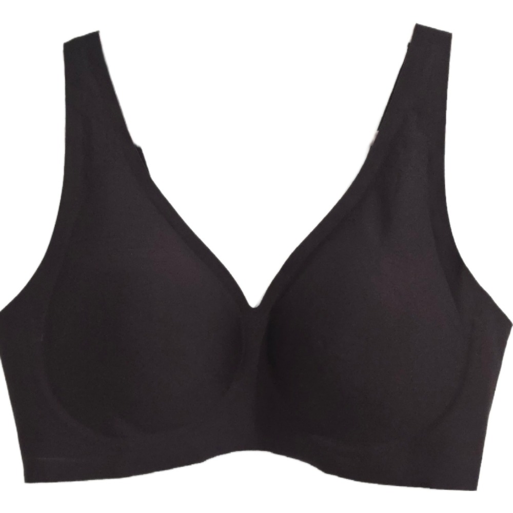Avidlove Wireless T-Shirt Bra XXL Deep Purple Seamless Plunge Comfort Bralette
